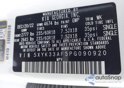 2023 Kia Sportage Ex from USA, damaged, VIN 5XYK33AF5PG090920